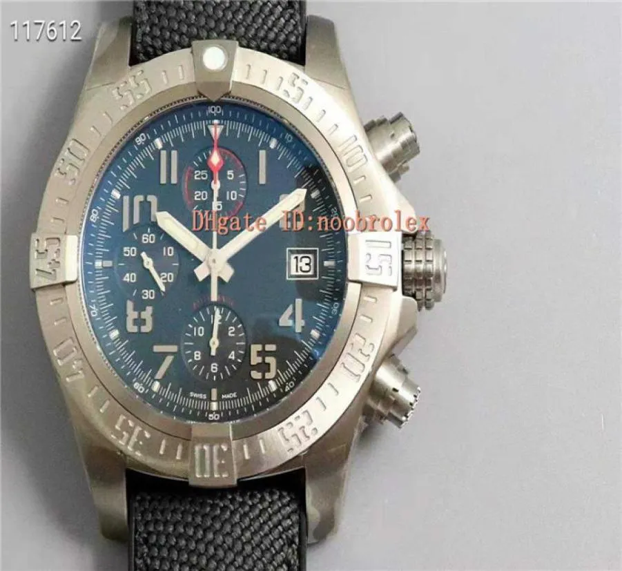 GF Avenger Bandit Watch Swiss ETA 7750 Automatische Chronograph Satin Frosting Titaniumsfall Sapphire Crystal Luminiscents Miliary RU7276795