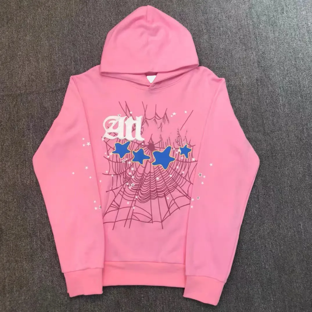 Sky Blue Spder Hoodie For Men And Women Hip Hop Designer Sky Blue Spder Hoodie For Men And Women Hip Hop Designer
