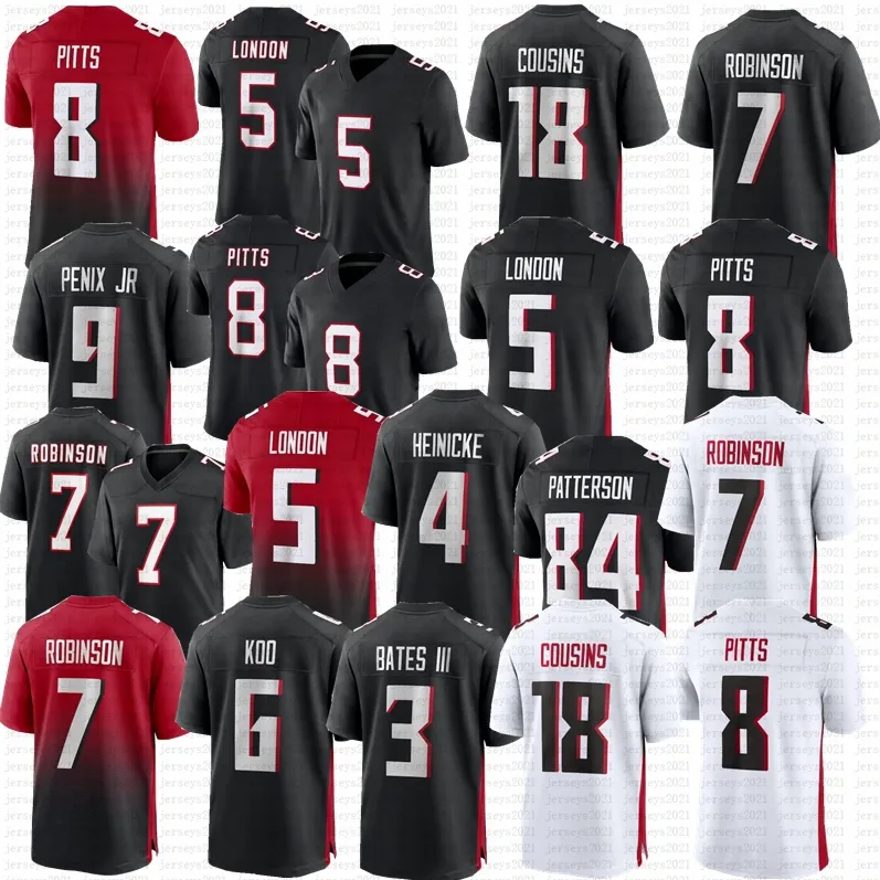 9 Michael Penix Jr Kirk Cousins ​​Bijan Robinson Football Jersey Drake London Youngoe Koo Darnell Mooney AJ Terrell Michael Vick Tyler Allgeier Kyle Pitts