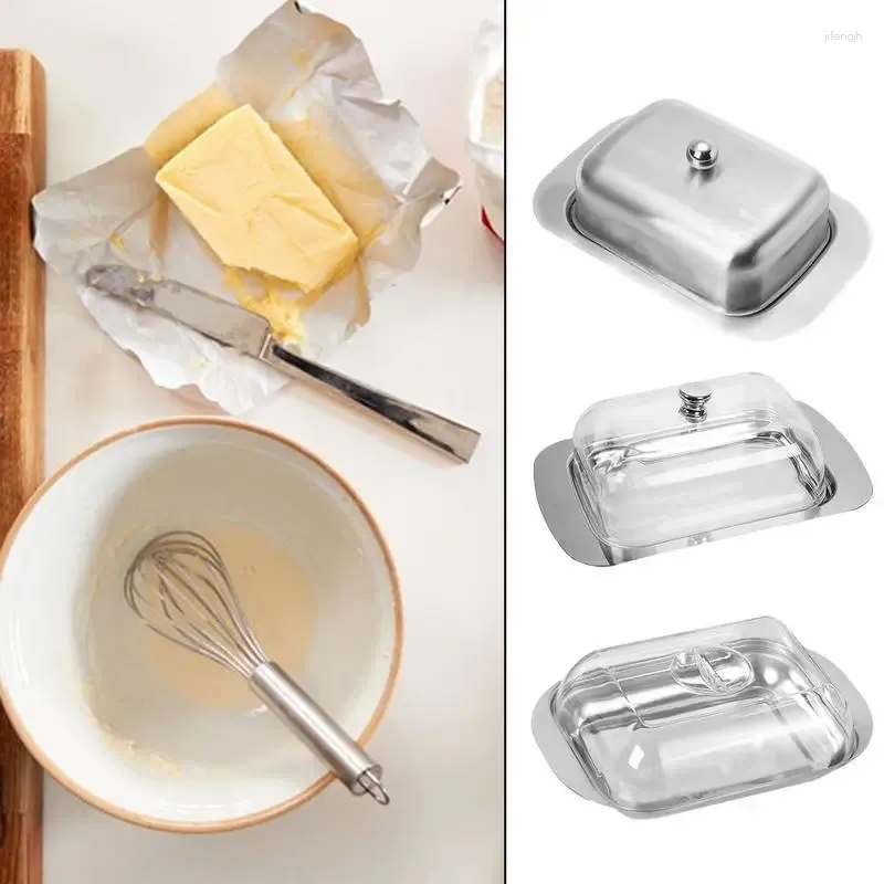 Aufbewahrung Flaschen Buttergericht mit Deckel Käse Kasten luftdichtes Behälter Food Jar Frühstücksteller Süßigkeitenhalter Kisten Küchenware