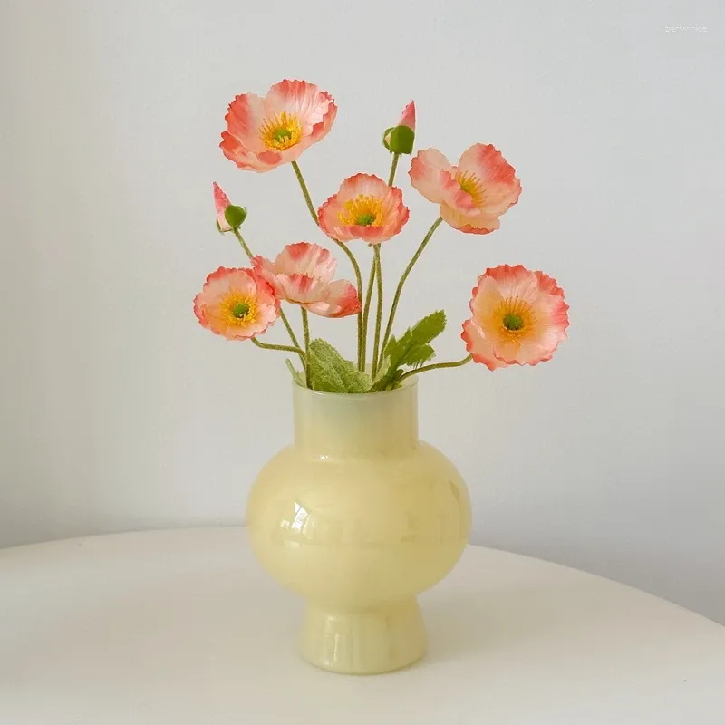 Vasi di fiore di vetro per decorazioni per la casa Tabletop da tavolo da ufficio da ufficio per interni