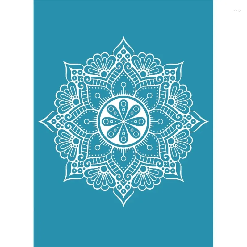 Gift Wrap Mandala Self Adhesive Silk Screen Printing Stencil Mesh Transfers For DIY T-Shirt Pillow Fabric Bags Textile Painting