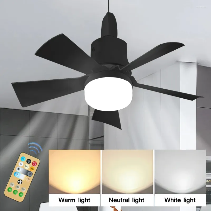 Ceiling Fan With Light Remote Control Dimmable 30W E27 Base Modern Smart Wireless Fans Lighting For Bedroom And Living Room