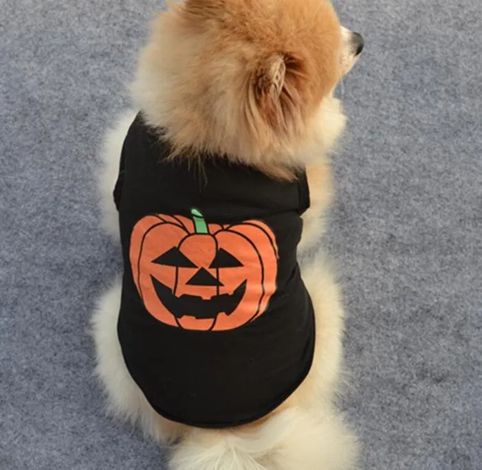 Halloween Pet Costume Decoration Dog Pumpkin Vest Puppy Cat Party Costume Pet Halloween Costume Party Decoration Props LJJA31347430621