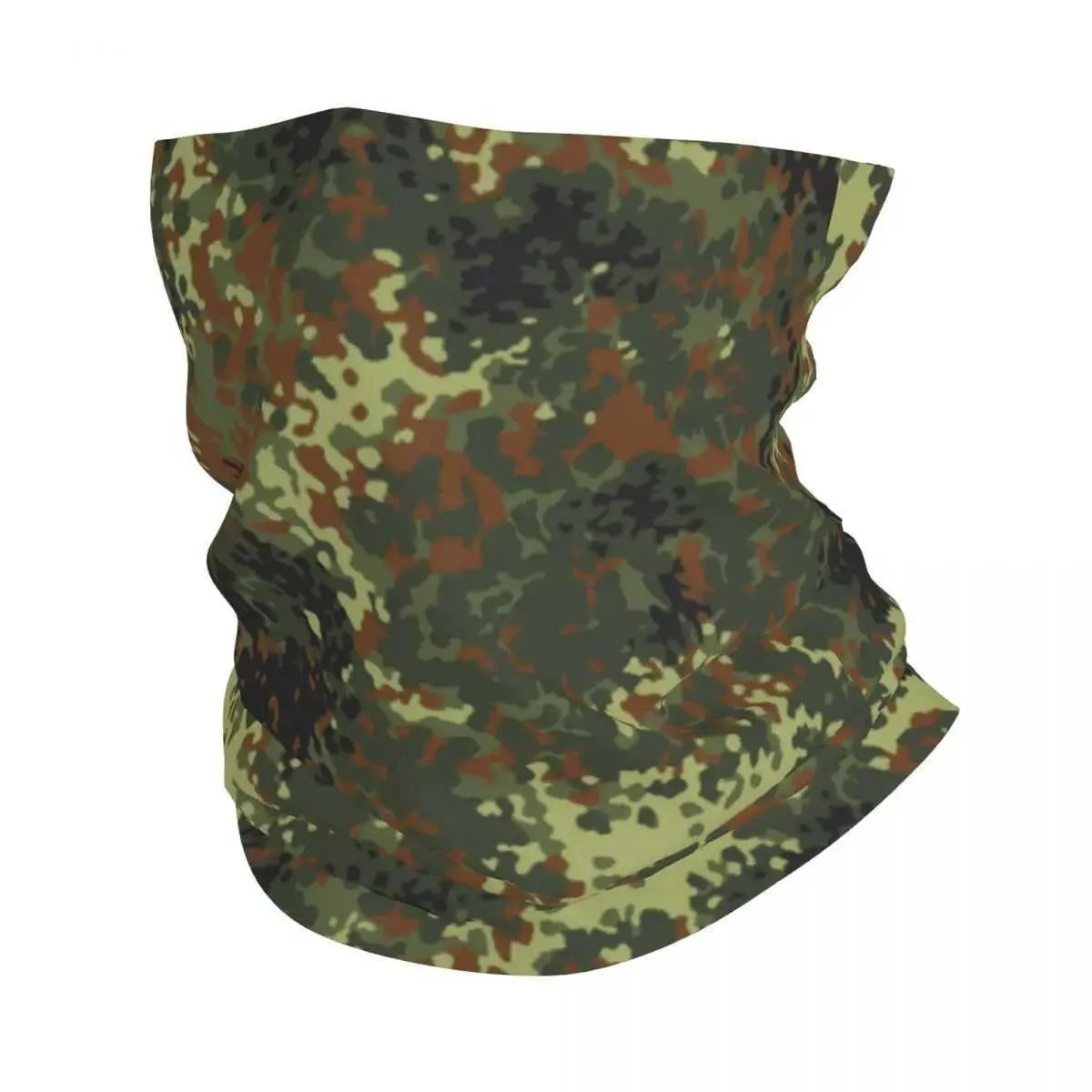 Masowe maski twarzy szyi gaiter flecktarn kamuflaż bandana kołnierz na ciepłe damskie zimowe wędrówki i kurtka narciarska maska ​​do twarzy Q240510