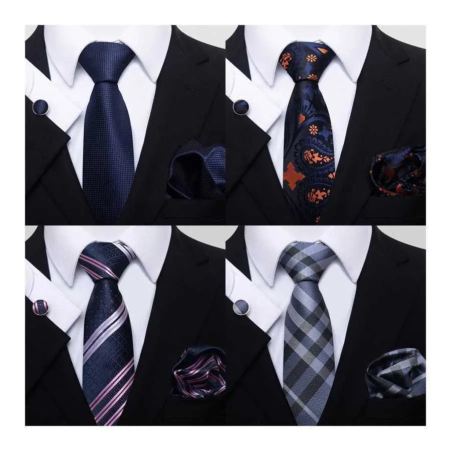 Zestaw krawata na szyję wiele kolorów gorąca wyprzedaż 2023 Nowy projekt ślubny Present Silk krawat kieszonkowy Zestaw krawat Zestaw krawat