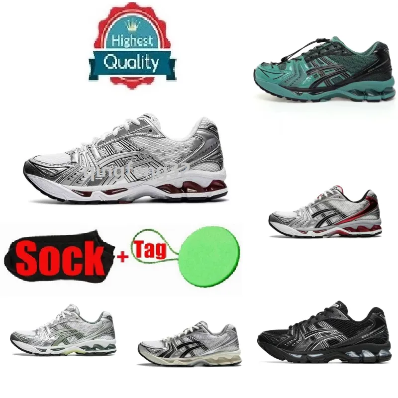 2024 Gel-Kayano 14 Polster Rebound Rebound Leichtes Gewicht lässiger Laufschuhe K14 Low geschnittene professionelle Laufschuhe atmungsaktive Mesh Sports Schuhe