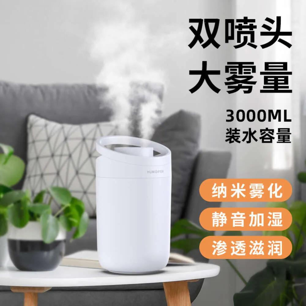 Créative Home Chambre 3L Purificateur d'air de grande capacité Eau portable Ajout de bureau Double Spray X11 Humidificateur