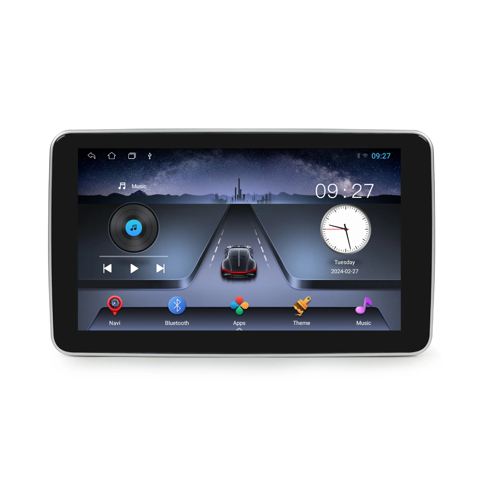 Verbeterde versie 10.1-inch plug-in Android Headsteving Monitor Achter entertainmentsysteem tv-ondersteuning CarPlay