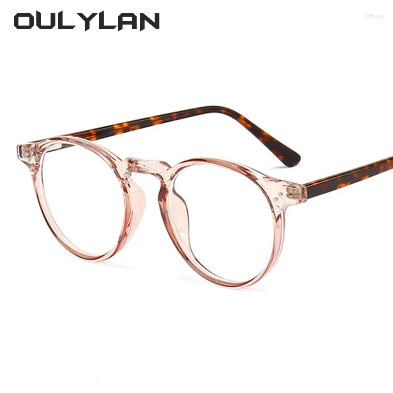 Lunettes de soleil Frames Ollylan Elastic Hinge Myopia Lunes optiques encadrer les hommes Unisexe Round Tr90 E EOBLES