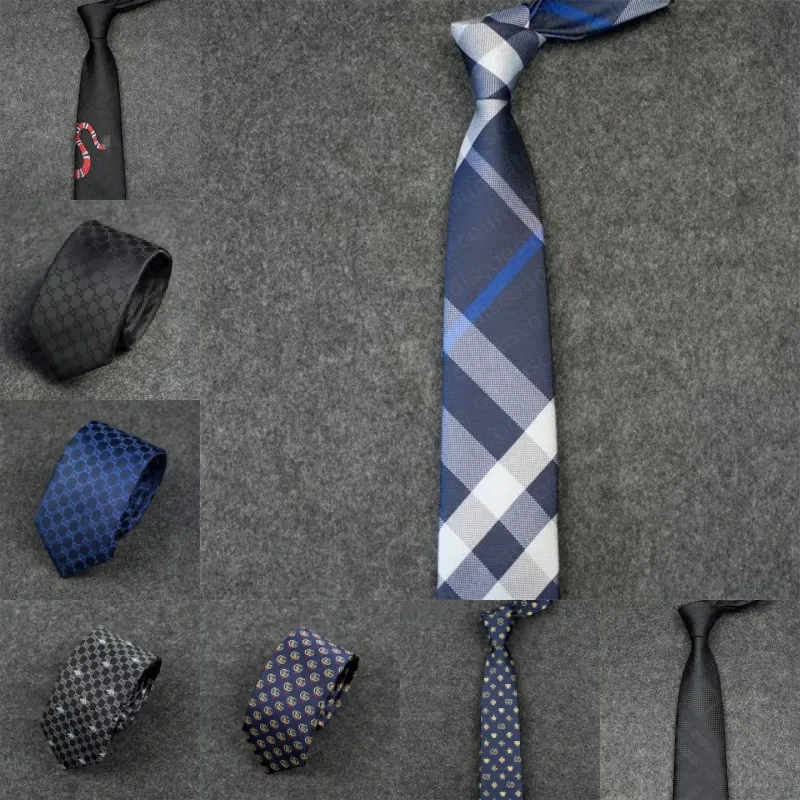 2024 Nya män slipsar Fashion Silk Tie Designer Jacquard Classic Woven Handmade slips för män Bröllop Casual and Business Slipsor Floral