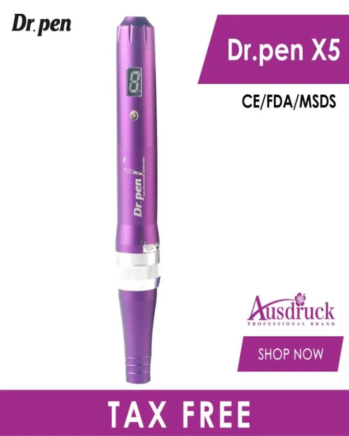 Продажа светодиодного экрана DRPEN X5W Беспроводные микро -иглы Derma Rolling Pen Ultima Wired Electric Auto Microneedle Dermapen3564127