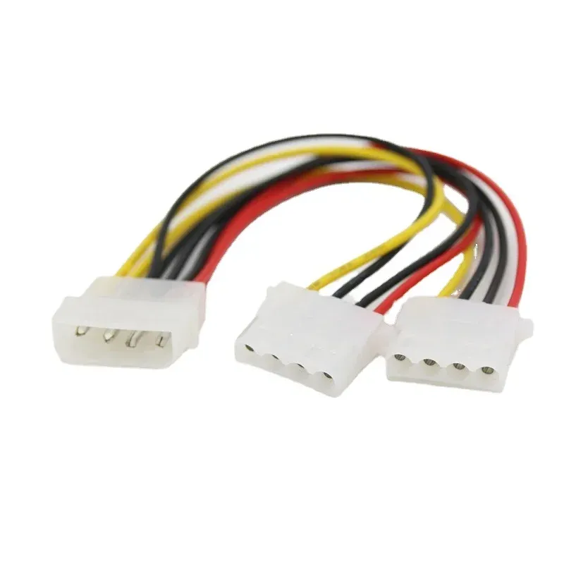 Adaptateur de câble de séparateur d'alimentation 4 broches MOLEX Male Male Power à 2x IDE 4 broches Femelle Y FEMPLER SPLITTER EXTACTER ADAPTER CONCECTEUR CABLE 20CM