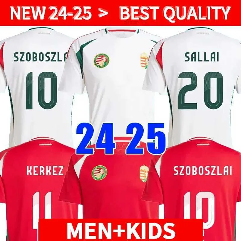 2024 Jerseys de futebol da Hungria Maillots de Football 2024 2025 Szoboszlai Szallai Szalai Ferenczi Gazdag Orban Priskin 24 25 Camisa de futebol