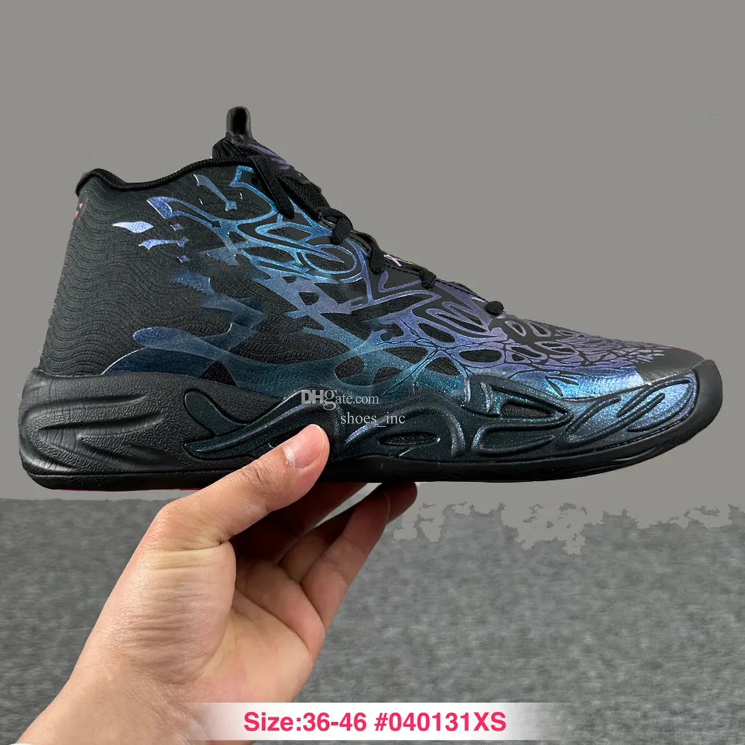Purple Designer Basketball Sneakers Melo Ball MB 4 Foam Unisex Trainers US4.5 US12.5