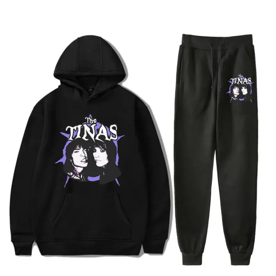 Jake Webber Johnnie Guilbert The Tinas Men's Men's Sportswear Set Casual Tracksuit Two Piece Set Sweat à sweat et pantalon de survêtement Costume de vêtements de sport