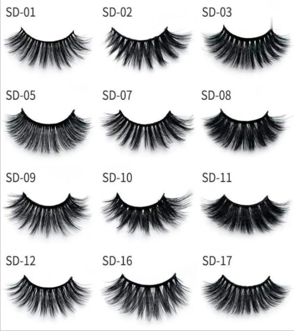 Beauty Multistyles Eyelles vendant 20 Faux False Mink Lashs Natural Long Set Faux Cils Makeup en vrac Lashs entiers8202710