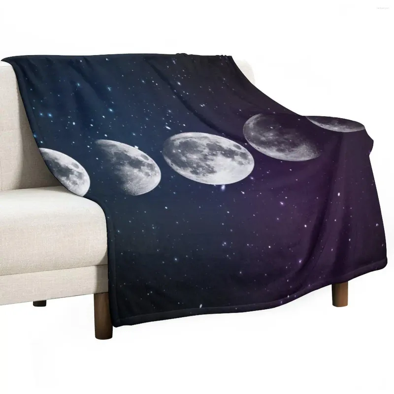 Одеяла фазы луны бросают одеяло свободное диван мягкая большая фланелевая ткань