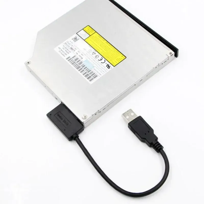 USB2.0 SATA till USB2.0 Adapterkabel för bärbar dator hårddisk SATA -hårddisk kabelkontakt till USB för 6p+7p SATA anteckningsbok