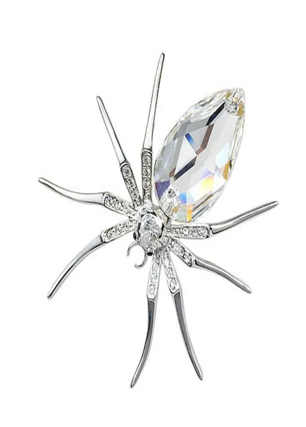 Ornament Fashion Spider Österrike Crystal Brosch Temperament Celebrites Nödvändig A9115713816