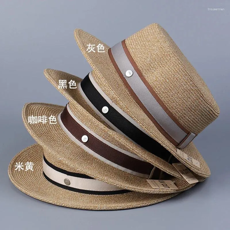 Berets Designer Natural Panama Weichgeformte Strohhut Sommer Frauen/Männer Breitkremp Beach Sun Cap UV Schutz Fedora Geburtstagsgeschenk