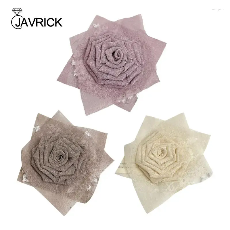 Broszki eleganckie tkaninowe kwiat klapy biżuteria stylowa broszka akcesoria broszka