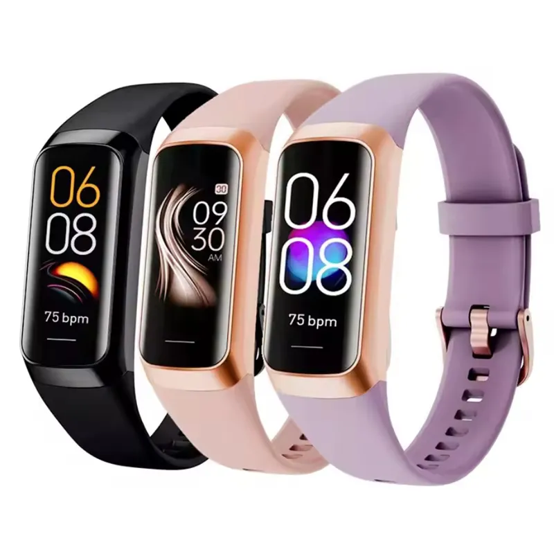 C60 inteligentny pasek 1,1 cala ekran dotykowy AMOLED TEARTO TEARTO TEKGUL TEMATYKA TEMPERATURY SPORTA SMARTA BRANDELA FITNESS