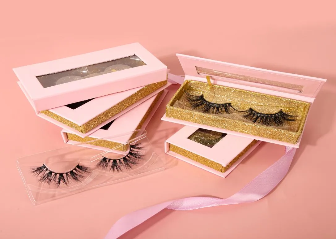 Summer New Style Silk Eyelashes 8mm 12mm 15mm Längd Faux Mink Lashes With Box 3D Eyelashes7962763