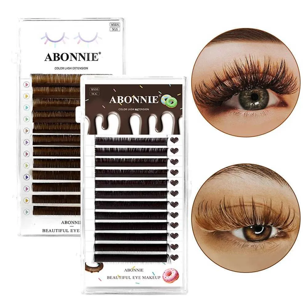 Falsche Wimpern Abonnie Dark Brown Personal Eyelash Extension Premium 8-15 Mix Mink Professional Q2405101