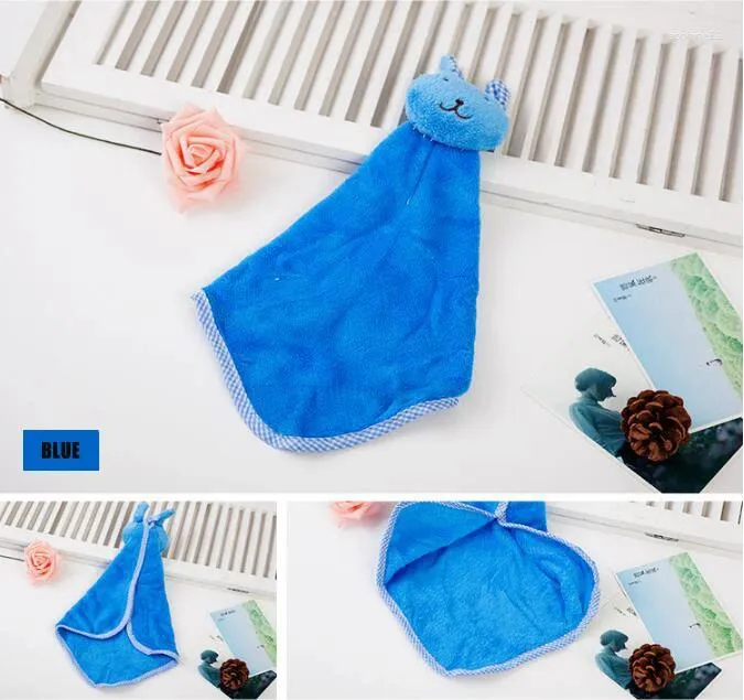 Handdoek baby baby koraal fluweel hand cartoon dieren keuken hangende bad wip wip washolten kinderen zakdoek