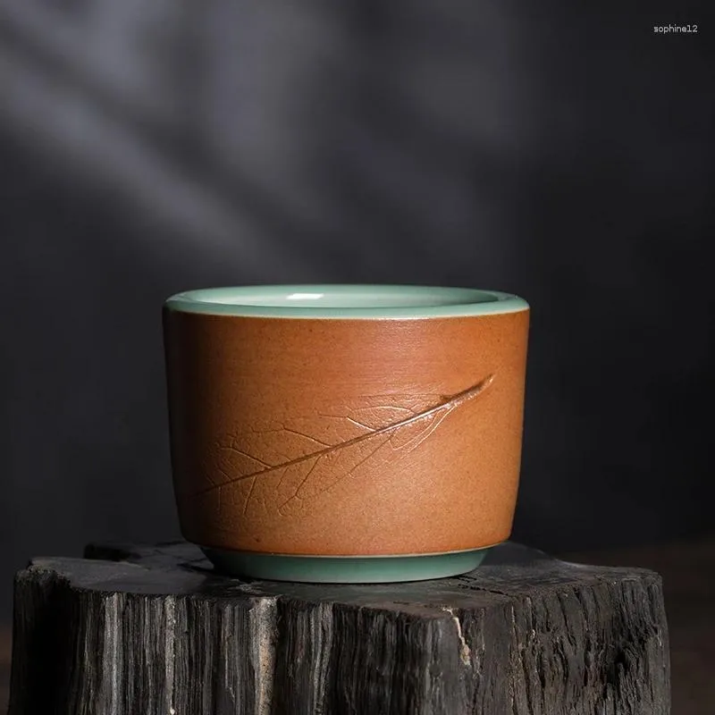 Tee -Sets Longquan Celadon Master Cup Single Tea Personal Dedicated Ceramic Ye Zhengmao handgefertigtes Haus