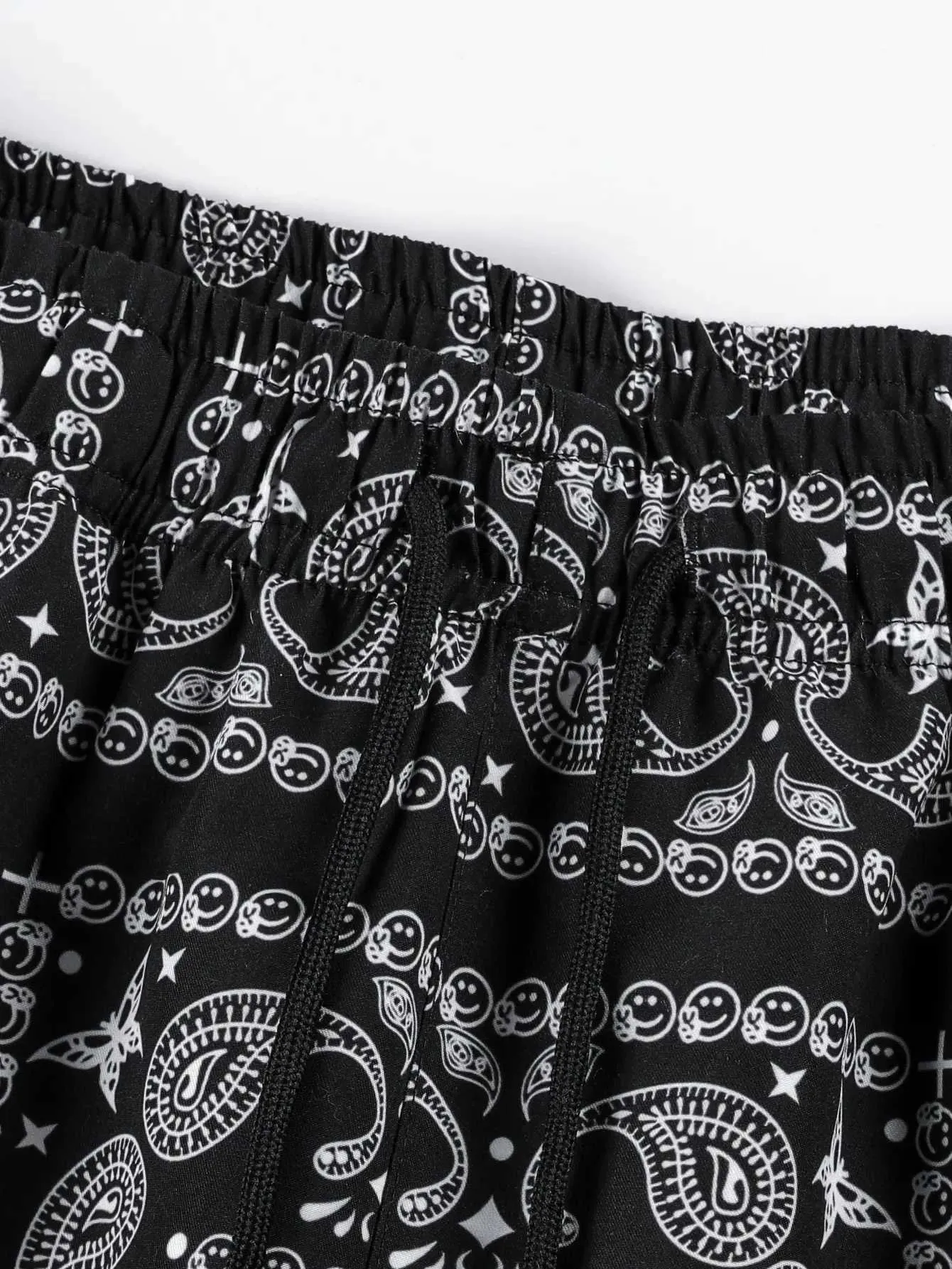 Heren shorts Men Casual Paisley Print Sport Beach Shorts T240507