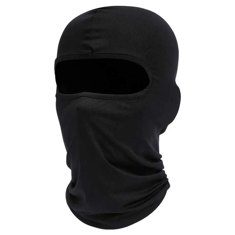 Fashion Face Masks Neck Gaiter Mens Full Face Ski Mask Balaclava Black Guard Motorcycle Q240510