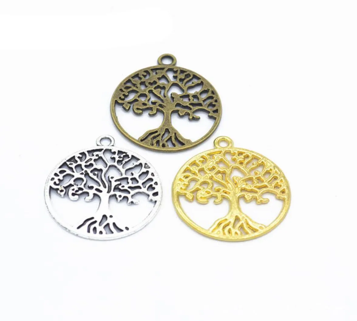 En vrac 200 pcs arbre de vie Charms Pendant 6 Couleur pour l'option 2 Sidel Just Lovely1587029