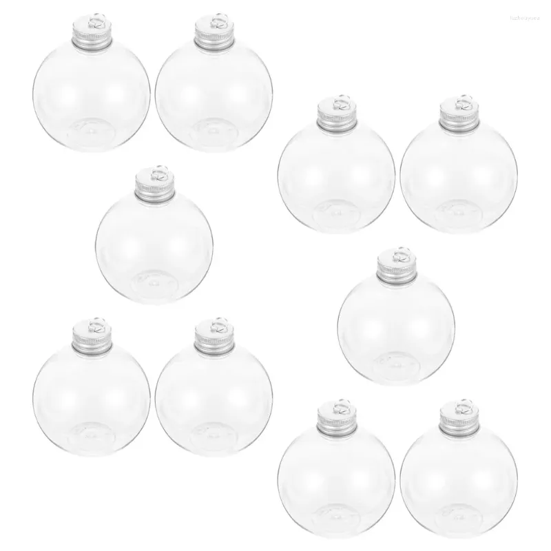 Vases 10 PC Gadgets Christmas Sphérique Bouteille Gift Watertle Party Party Jui Bouteilles Le PET Multi-fonction Pet