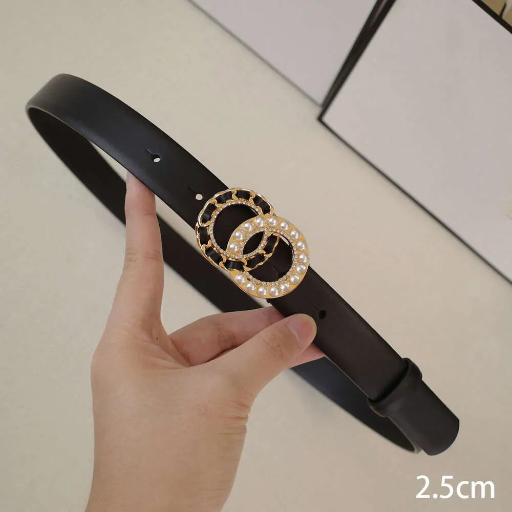 Designer Brand Belt Women Fashion Vintage Letter Buckle Genuine Leathe Belts Ladies Business Dress Jeans Casual Belt Thin Waistband 2.5Cm Top Quality