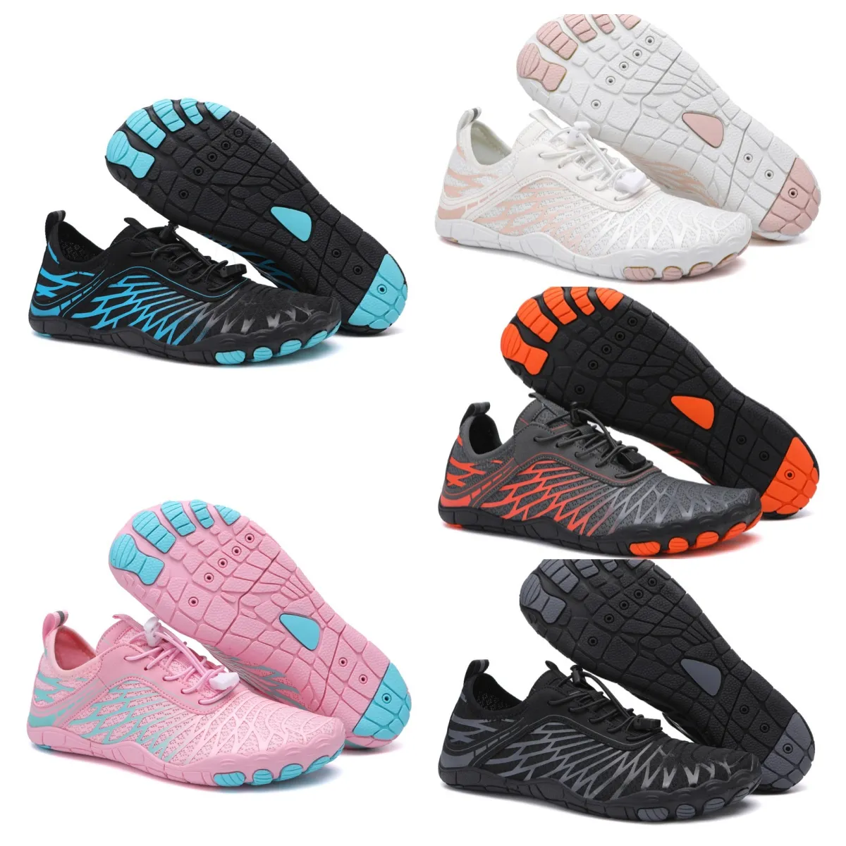2024 Top Designer Black Red Outdoor Sneakers Creek Traçage Couple Anti Coute Place Fitness Fishing Cycling Swimming Amphibie Waterwading Shoes Summer