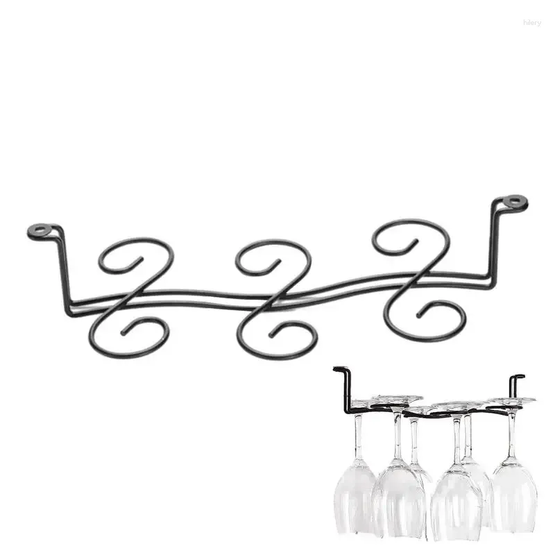 Rack de rangement de cuisine pour verres à vin Organisateur en verre métal