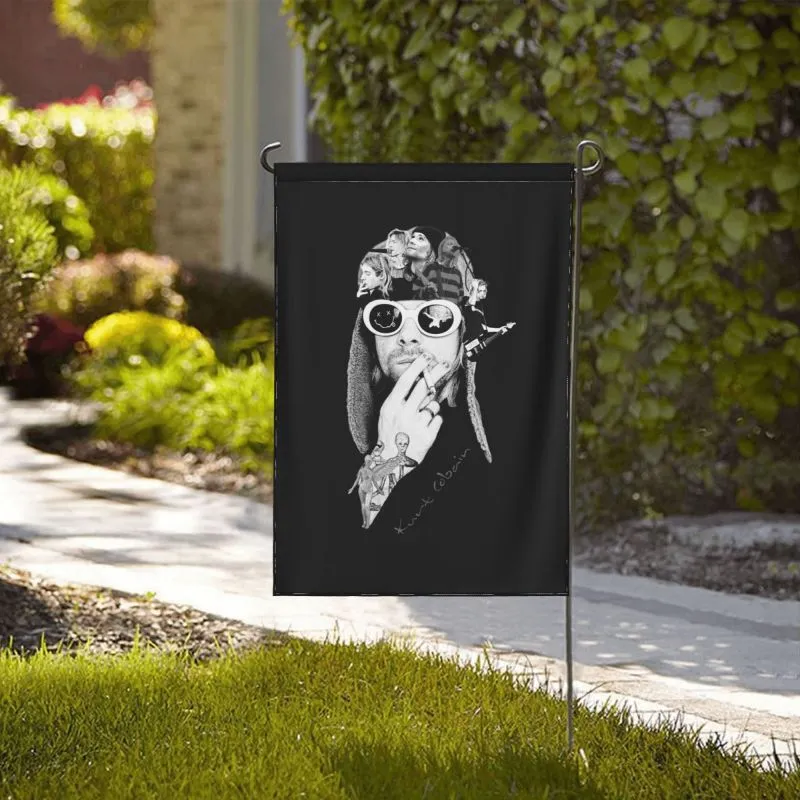 Веселая комбинация Kurt Outdoor Flag Donald Garden Decorration Flag Cobain Fluttering Memormorative Flag на ветру