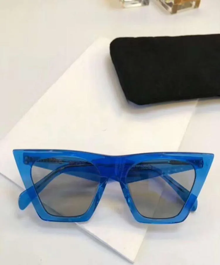 Luxurywomen Blue Bluet Grey Lens CL41468S Cat Eye Sunglasses Lens Designer Sunglasses Sonnenbrille Eyewear New With Box3913982