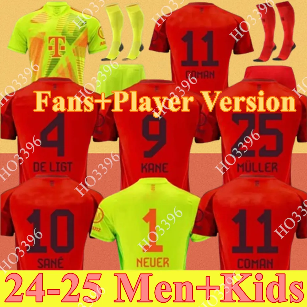 24 25 De Ligt Kane Soccer Jerseys Sane Bayern tout premier Munich Danke Franz Gnabry Coman Dier Davies Kimmich Football Shirt Special 2024 Away Kids Uniforms Minjae