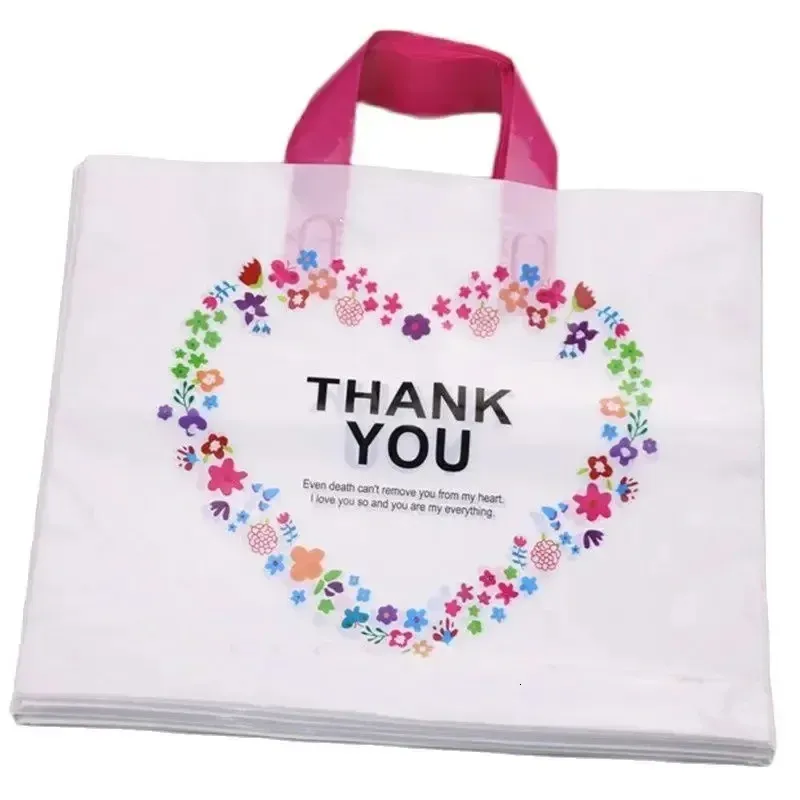 50 pezzi di ringraziamento sacchetto regalo di compleanno per la festa di Natale imballaggio di plastica decorazione per piccole imprese 240427