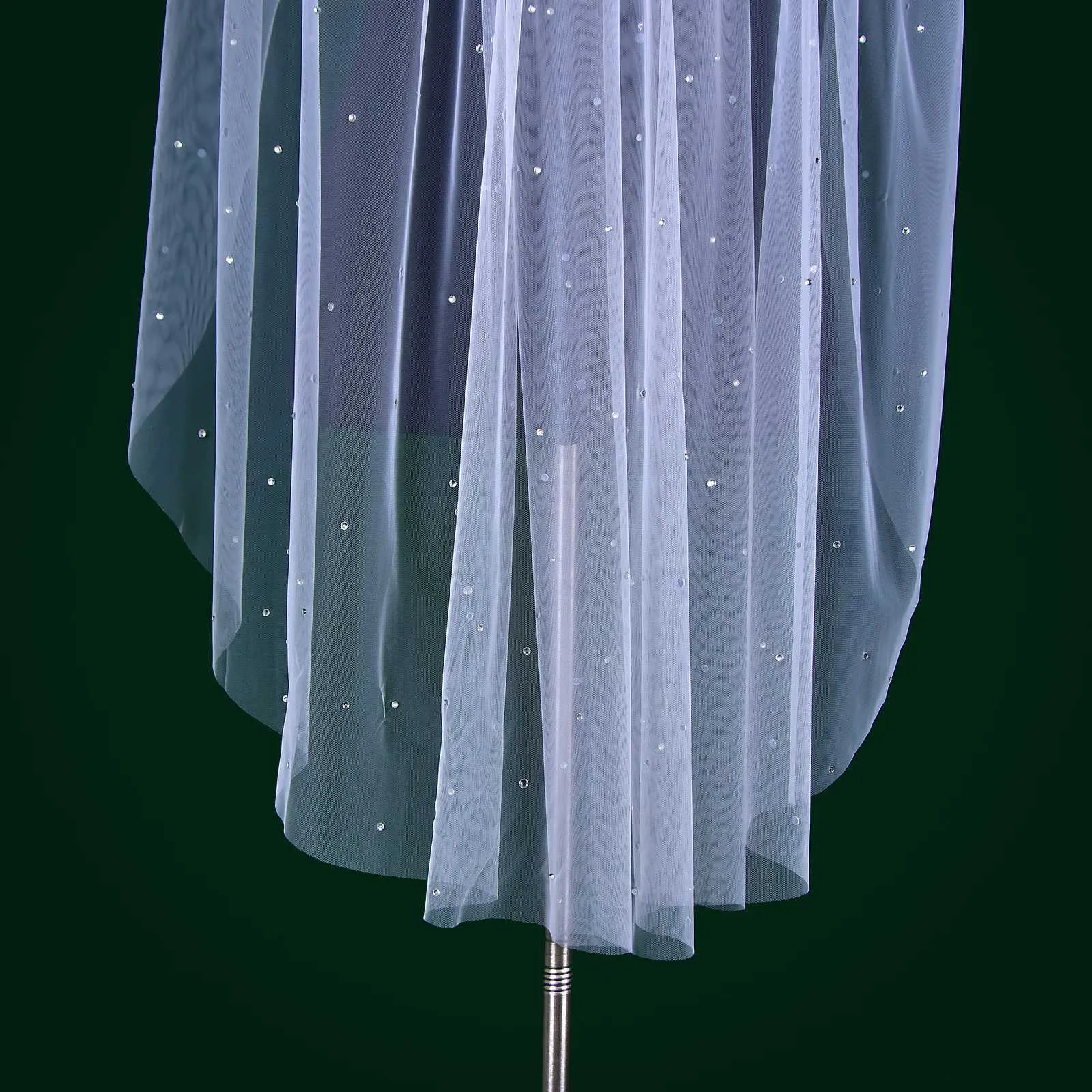 Gioielli per capelli M34 Velo corto Veli da sposa con strass Scintillanti 1 livello Cristalli Accessori da sposa in rilievo Sposa di diamanti_voghion.com