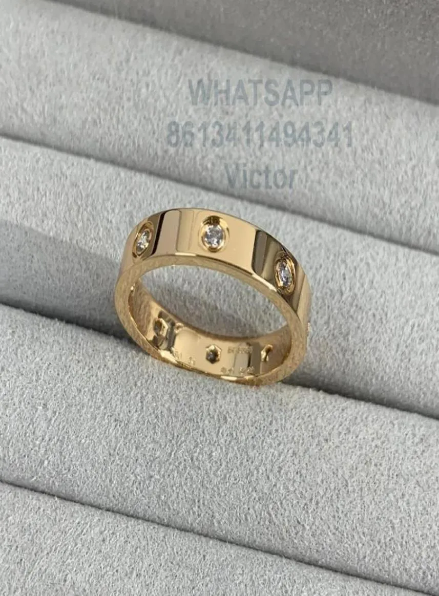 8 Diamants 18K 36 mm Ring V V Gold Material ne s'estompera jamais la marque de luxe étroite Reproductions officielles avec compteur CO8671964