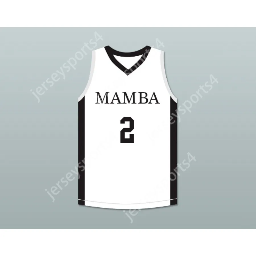 Custom qualsiasi nome qualsiasi squadra Gigi 2 Mamba Ballers White Basketball Jersey Versione tutte le dimensioni cucite S-6XL di alta qualità