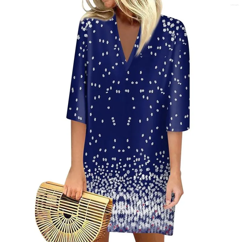 sachin and babi light blue dress Summer Casual Clothes Women - V-Neck 3/4 Sleeve Dress, Best Seller! Shop  Now! from Dhgate Basic & Casual Dresses