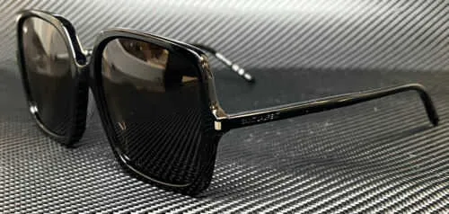 Marca clássica Retro Yoisill Sunglasses 591 001 Black Womens grande 57 mm