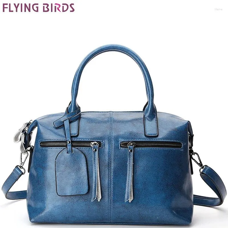 Sacs de soirée Birds volants en cuir authentique pour les femmes épaule Solide sac à main de haute qualité big femelle lm214