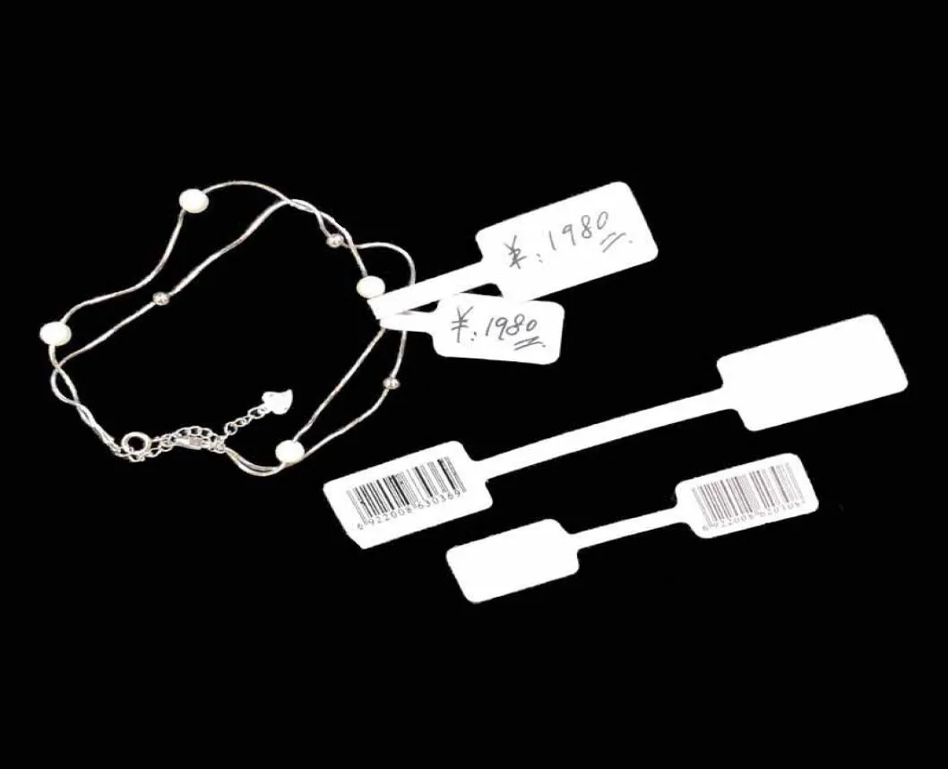 Jewelry Display Labels Blank White Hang Tag Paper Weight For Bracelets ...