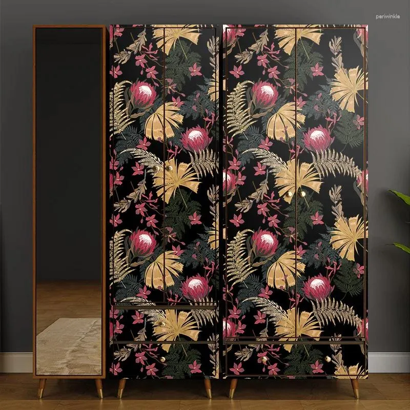 Fonds d'écran épaissis épaissis de papier peint sauvage imperméable PEEL PEULLE ET COCKER DÉCORT DE MUR HOME FEUILLES FLORAL